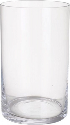 Ваза стеклянная прозрачная 25х15 см Wrzesniak Glassworks