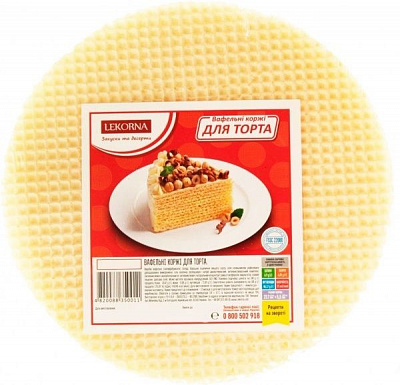 Коржи вафельные ЛЕКОРНА для торта 140 г (4820143331122)