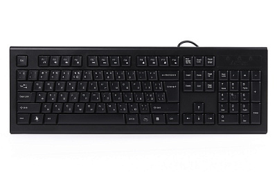 Клавіатура A4Tech (KRS-85 USB (Black)) X-slim w/Ukr Comfort Key