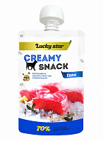Ласощі Lucky Star пюре із тихоокеанського тунця та креветок 85 г