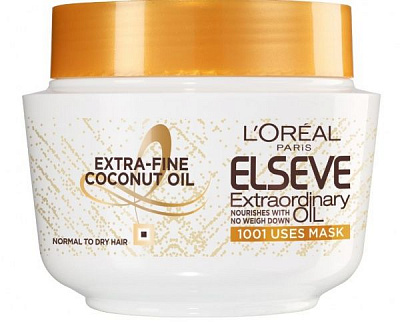 Маска L'Oreal Paris Elseve Розкіш кокосової олії для живлення волосся 300 мл