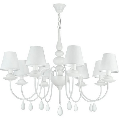 Люстра подвесная Victoria Lighting 8x40 Вт E14 белый Belladonna 