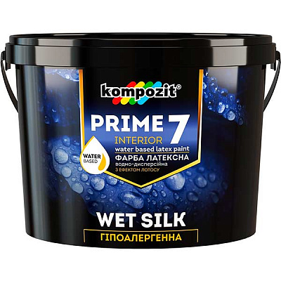 Краска латексная Kompozit PRIME 7 база А мат белый 4.5л 
