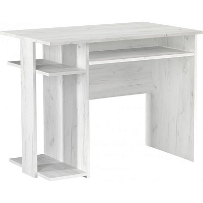 Стол Грейд компьютерный дуб крафт белый 