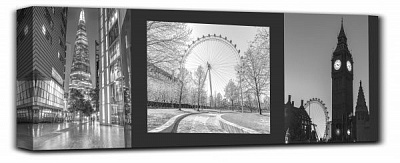 Репродукция AF London BW Set 03 50x150 см RozenfeldArt 