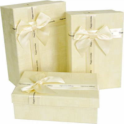 Коробка подарочная Текстурная с бантом 23х16 см 1103485503