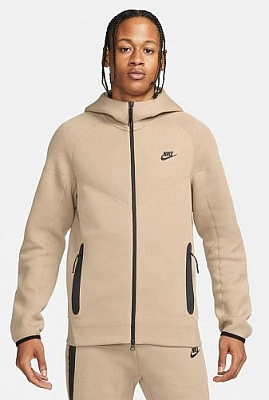 Джемпер Nike M NK TCH FLC FZ WR HOODIE FB7921-247 р.2XL бежевый