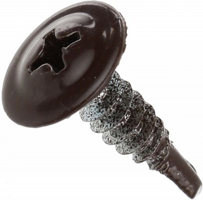 Саморез с пресс-шайбой со сверлом 4,2x16 мм вес шоколад RAL 8017 Expert Fix