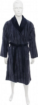 Халат мужской Vandyck Vigo р. М синий с черным 