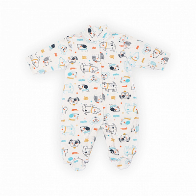 Человечек для мальчика GABBI р.62 голубой с принтом 13866