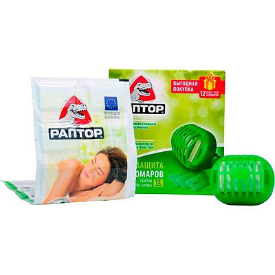 Фумігатор РАПТОР Нова формула пластини без запаху 65 г