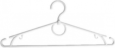 Вешалка для одежды Гемопласт в ассортименте 40,5 см 5 шт. 