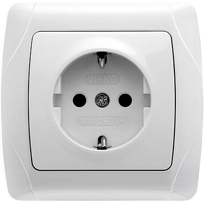Розетка Viko Carmen 25.07.0050 белая
