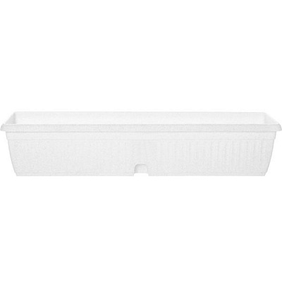 Ящик балконний Алеана Терра прямокутний 19л білий флок (114099)