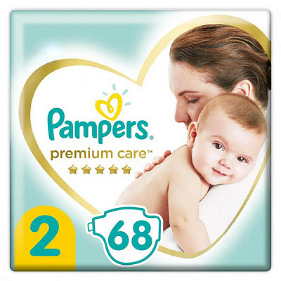 Подгузники Pampers Premium Care Mini 2 4-8 кг 68 шт.