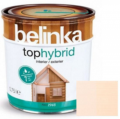 Лазурь Belinka Tophybrid №11 белый шелковистый глянец 0,75 л