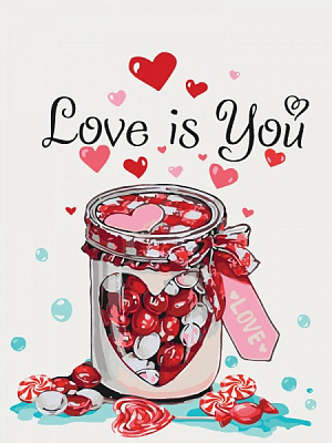 Картина за номерами Love is you Ідейка