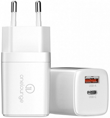 Зарядное устройство OneLounge 1Power PD 20W USB-C + USB-A для iPhone 