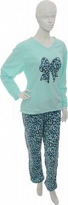 Костюм домашний женский La Nuit Aqua р. M голубой с черным 