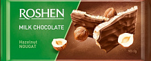 Молочный шоколад Roshen с ореховой нугой 90 г