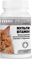 Витамины UNiCUM premium для кошек мультивитамин100 табл UN-012