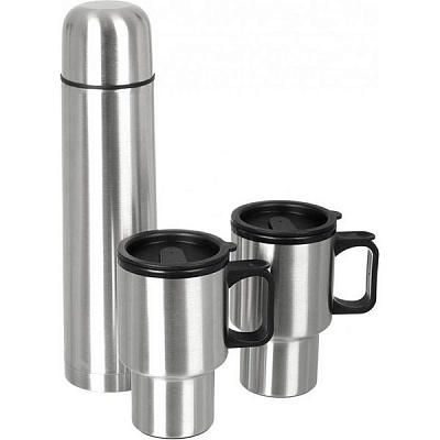 Набор термос 1 л + 2 чашки