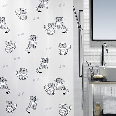 Шторка для ванны Spirella BIO pvc 180x200 белый