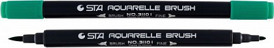 Маркер акварельный STA 3110 I 2-3 мм STA3110I-39 изумрудный 