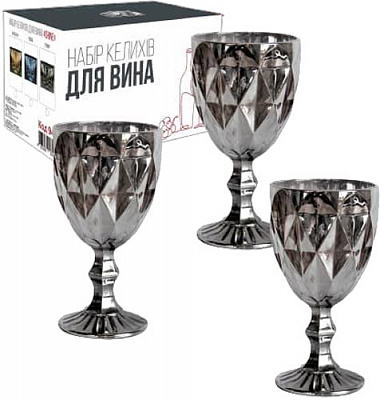 Набор бокалов Shine графит 9441 280 мл 6 шт. S&T 