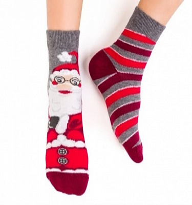 Шкарпетки дитячі унісекс Steven 014 26-28 023 р. 26-28 сірий меланж