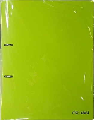 Папка 2 кольца 38130 А4 40 мм Неон (1050 мкм) зеленая Deli