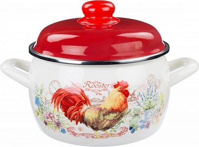 Кастрюля с крышкой Принц 3 л Золотой петушок 2681 Metrot