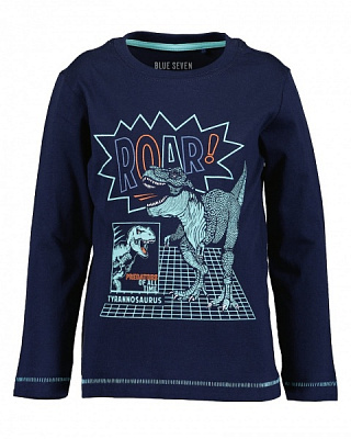 Реглан для мальчика Blue Seven Динозавры р.110 деним 850716 X* 