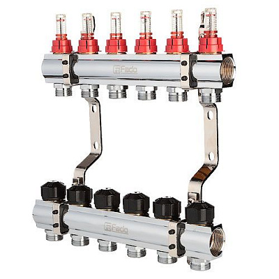 Коллектор FADO S.r.l с расходомерами 1