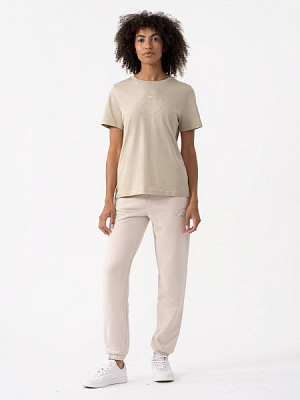 Футболка 4F TSHIRT F0902 4FAW23TTSHF0902-83S р.S бежевый