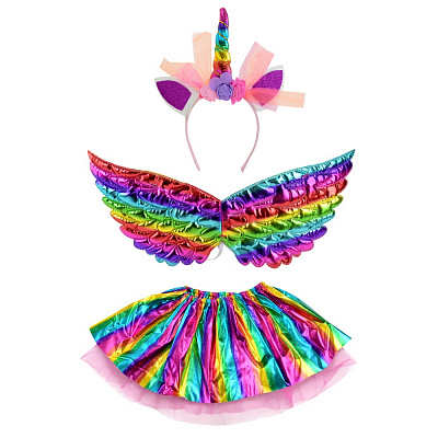 Костюм дитячий карнавальний Shantou єдиноріг, обруч, крила, спідниця в асортименті E2501-1
