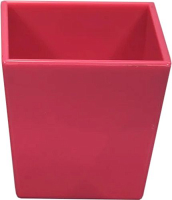 Кашпо Оранжерея для кактусів та сукулентів «Квадрат» квадратний 0,4л фуксія