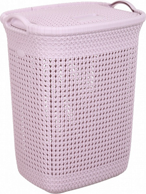 Корзина для белья RIO KNIT 65 л 439х357х583 мм пудровый 