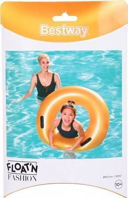 Круг Bestway 36127 ø91 с ручками Золото