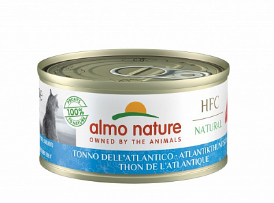 Консерва для дорослих котів Almo Nature HFC Cat Natural з атлантичним тунцем