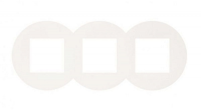 Рамка тримісна Efapel Quadro Siza Viera універсальна білий матовий 45931 TBM