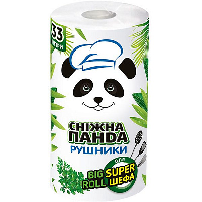 Бумажные полотенца Сніжна Панда BIG ROLL двухслойная 1 шт.