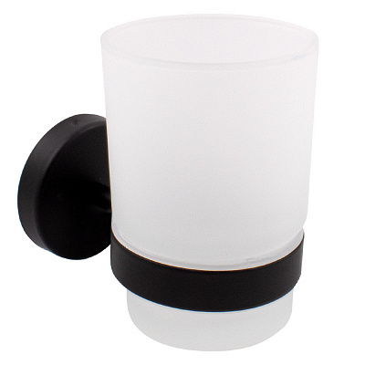 Стакан для зубных щеток Arino City черный матовый 64573