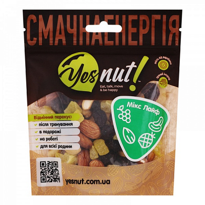 Суміш горіхово-фруктова YESNUT! Мікс Лайф 100 г