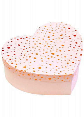 Коробка подарункова у вигляді серця рожева 19х23,5х9,5 см