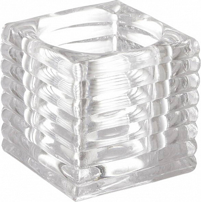 Свічник Royal 5,8х5,8х5,8 см прозорий