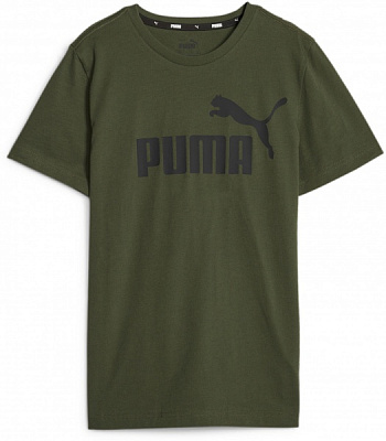 Футболка Puma ESS LOGO TEE B 58696031 р.152 зеленый