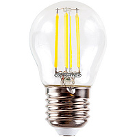 Лампа светодиодная Светкомплект Vintage Fil G45 4 Вт E27 4500 К 220 В прозрачная