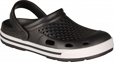 Сабо Coqui Lindo 6413-100-2432 р. 36 темно-серый с белым