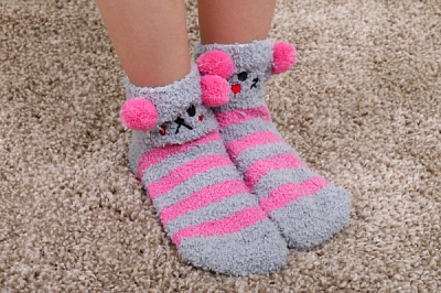 Шкарпетки для дівчаток Maxwin KIDS Страйп р.29-31 сіро-рожевий